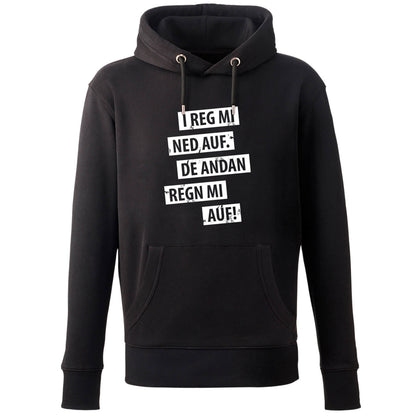 Hoodie "I reg mi ned auf" - meinherzschlag.de