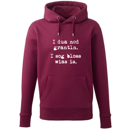 Hoodie "I sog bloss wia's is" - meinherzschlag.de