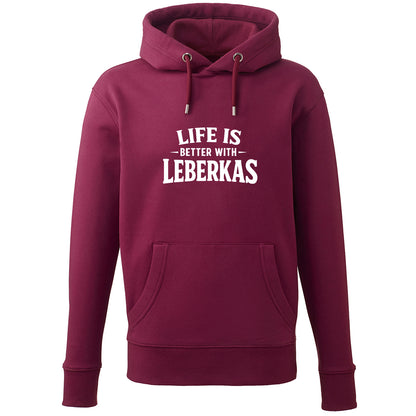Hoodie "Life is better with Leberkas" - meinherzschlag.de
