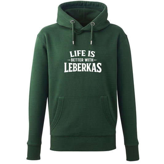 Hoodie "Life is better with Leberkas" - meinherzschlag.de