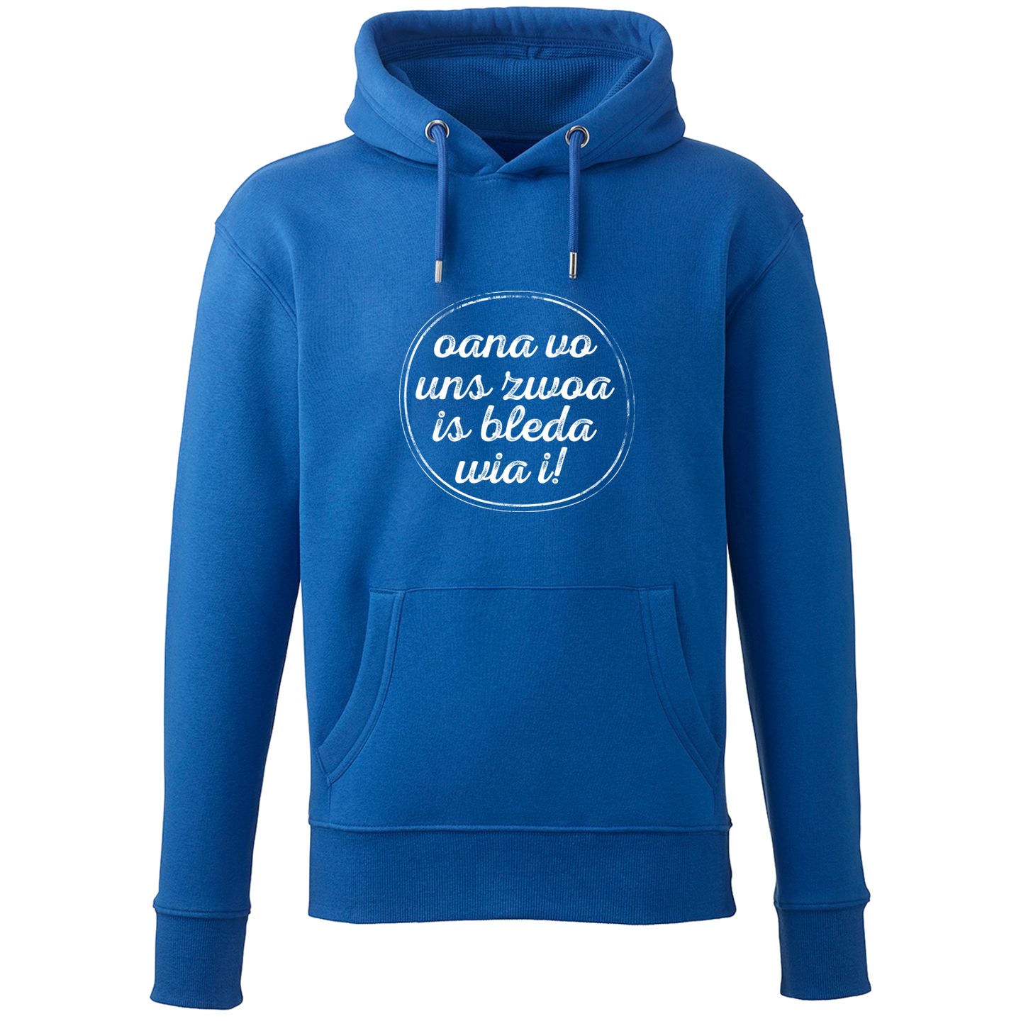 Hoodie "Oana vo uns zwoa" - meinherzschlag.de