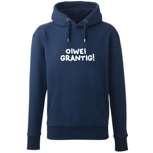Hoodie "oiwei grantig!" von meinherzschlag – Produktbild 6 von 7.