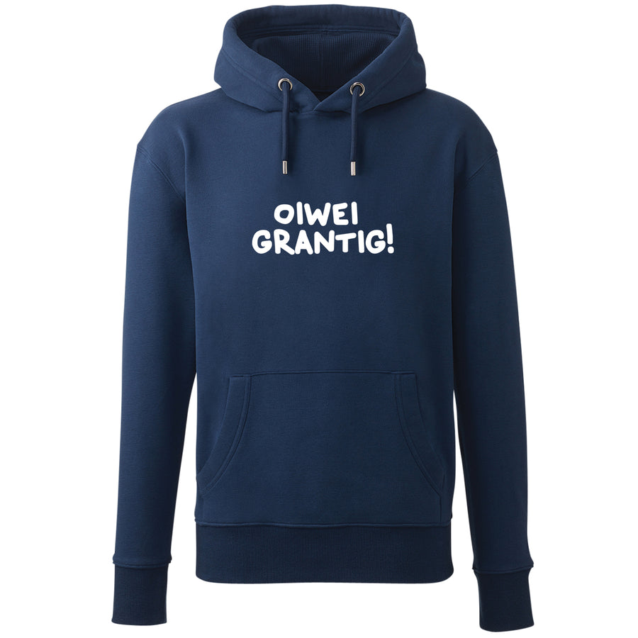 Hoodie "oiwei grantig!" von meinherzschlag – Produktbild 6 von 7.