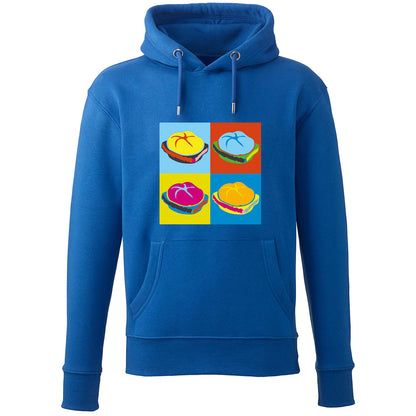 Hoodie "Popart Leberkas" - meinherzschlag.de