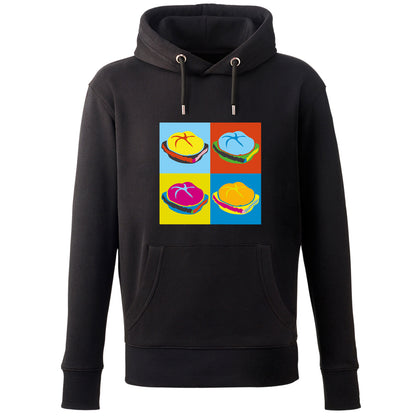 Hoodie "Popart Leberkas" - meinherzschlag.de