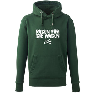 Hoodie "Radln für die Wadln" - meinherzschlag.de