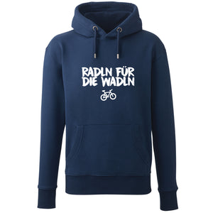 Hoodie "Radln für die Wadln" - meinherzschlag.de