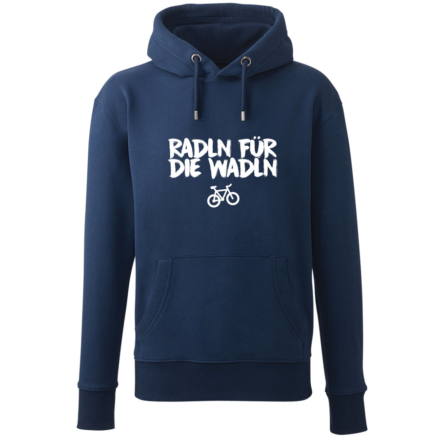 Hoodie "Radln für die Wadln" - meinherzschlag.de