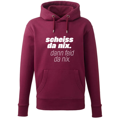 Hoodie "Scheiss da nix!" - meinherzschlag.de