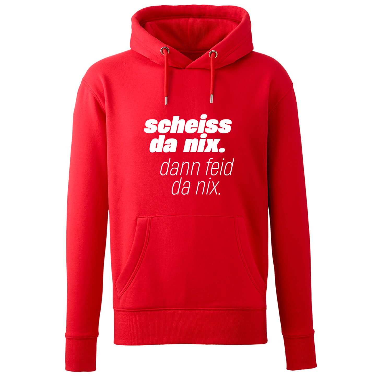 Hoodie "Scheiss da nix!" - meinherzschlag.de