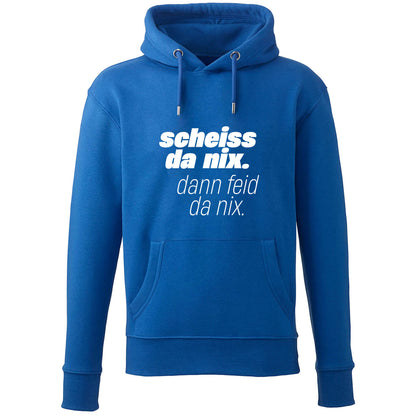 Hoodie "Scheiss da nix!" - meinherzschlag.de