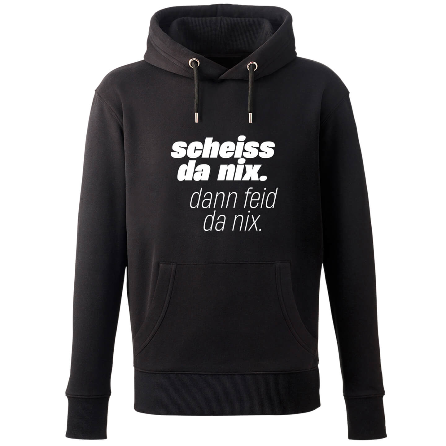 Hoodie "Scheiss da nix!" - meinherzschlag.de