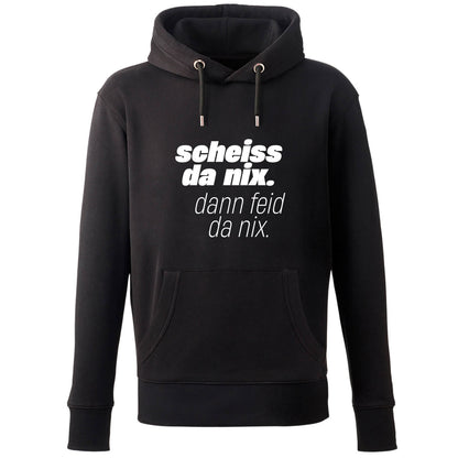 Hoodie "Scheiss da nix!" - meinherzschlag.de