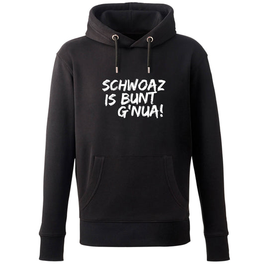 Hoodie "Schwoaz" - meinherzschlag.de