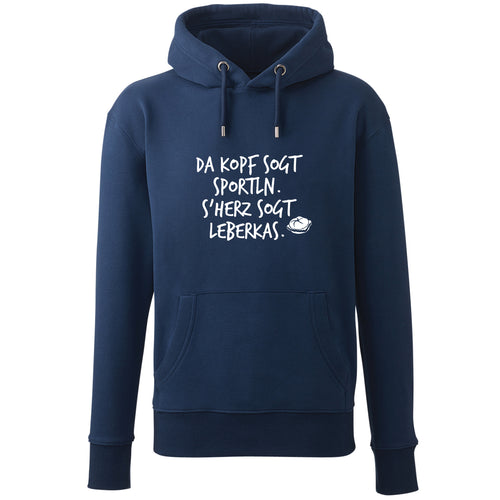 Hoodie "s'Herz sogt Leberkas" - meinherzschlag.de