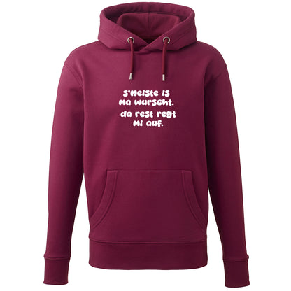 Hoodie "s'Meiste is ma wurscht!"