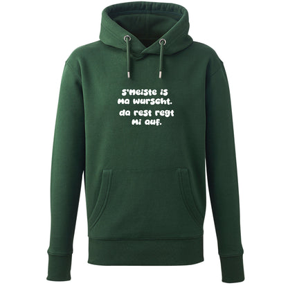 Hoodie "s'Meiste is ma wurscht!"