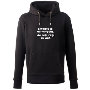 Hoodie "s'Meiste is ma wurscht!"