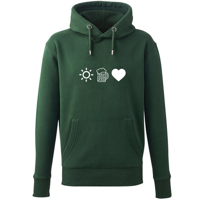 Hoodie "Sun, Bier & Herzl" - meinherzschlag.de