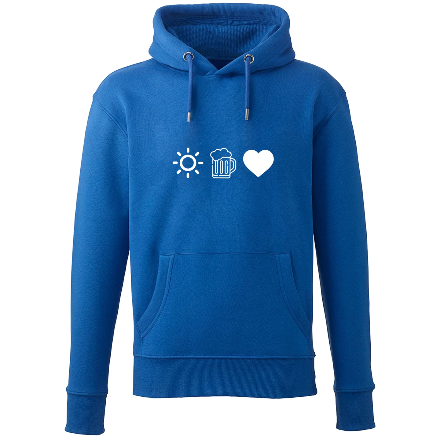 Hoodie "Sun, Bier & Herzl" - meinherzschlag.de