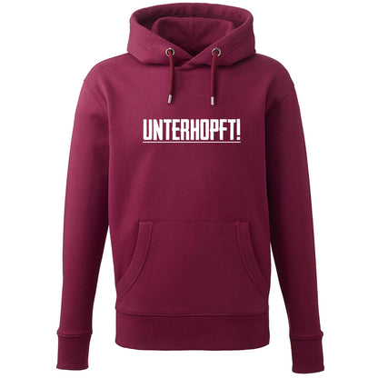 Hoodie "Unterhopft" - meinherzschlag.de