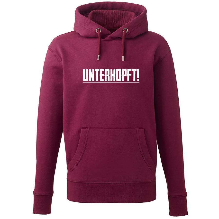 Hoodie "Unterhopft" - meinherzschlag.de