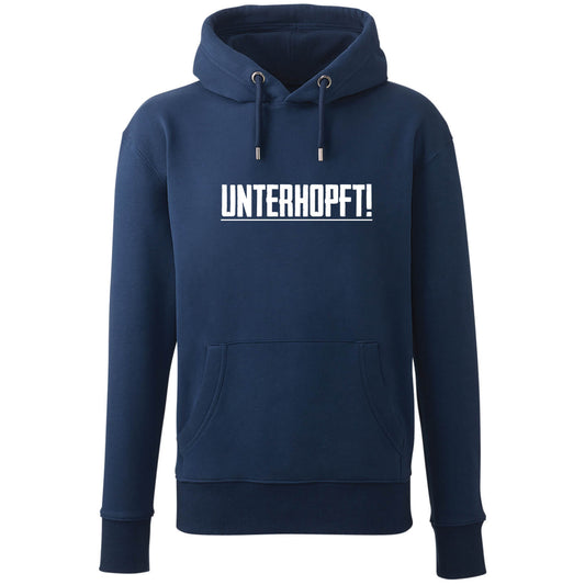 Hoodie "Unterhopft" - meinherzschlag.de