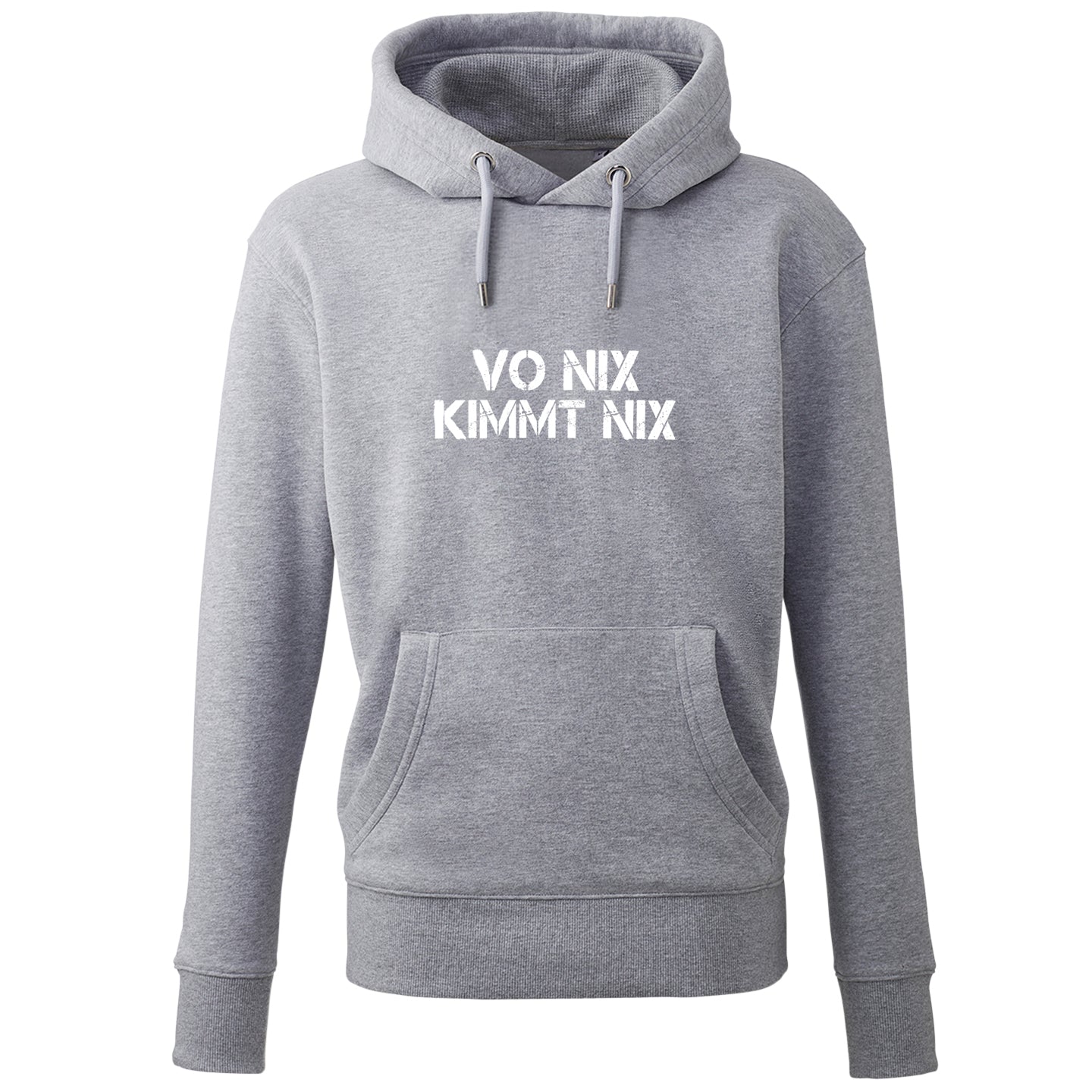 Hoodie "Vo nix kimmt nix"