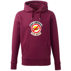 Hoodie "Koa Leberkas für Nazis" von meinherzschlag – Produktbild 3 von 7.