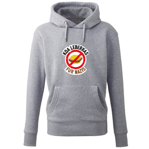 Hoodie "Koa Leberkas für Nazis" von meinherzschlag – Produktbild 4 von 7.