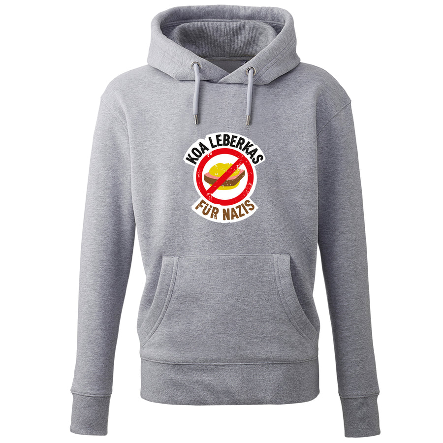 Hoodie "Koa Leberkas für Nazis" von meinherzschlag – Produktbild 4 von 7.