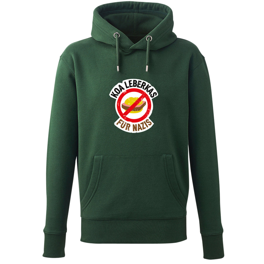 Hoodie "Koa Leberkas für Nazis" von meinherzschlag – Produktbild 5 von 7.