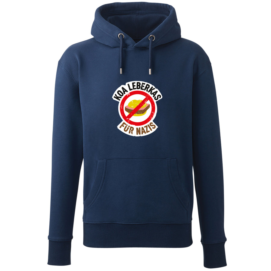 Hoodie "Koa Leberkas für Nazis" von meinherzschlag – Produktbild 2 von 7.