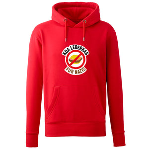 Hoodie "Koa Leberkas für Nazis" von meinherzschlag – Produktbild 6 von 7.