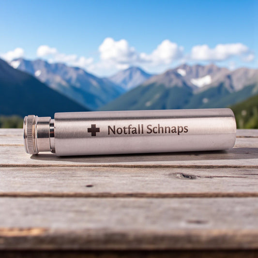 Hosentaschen - Flachmann "Notfall Schnaps" - meinherzschlag.de
