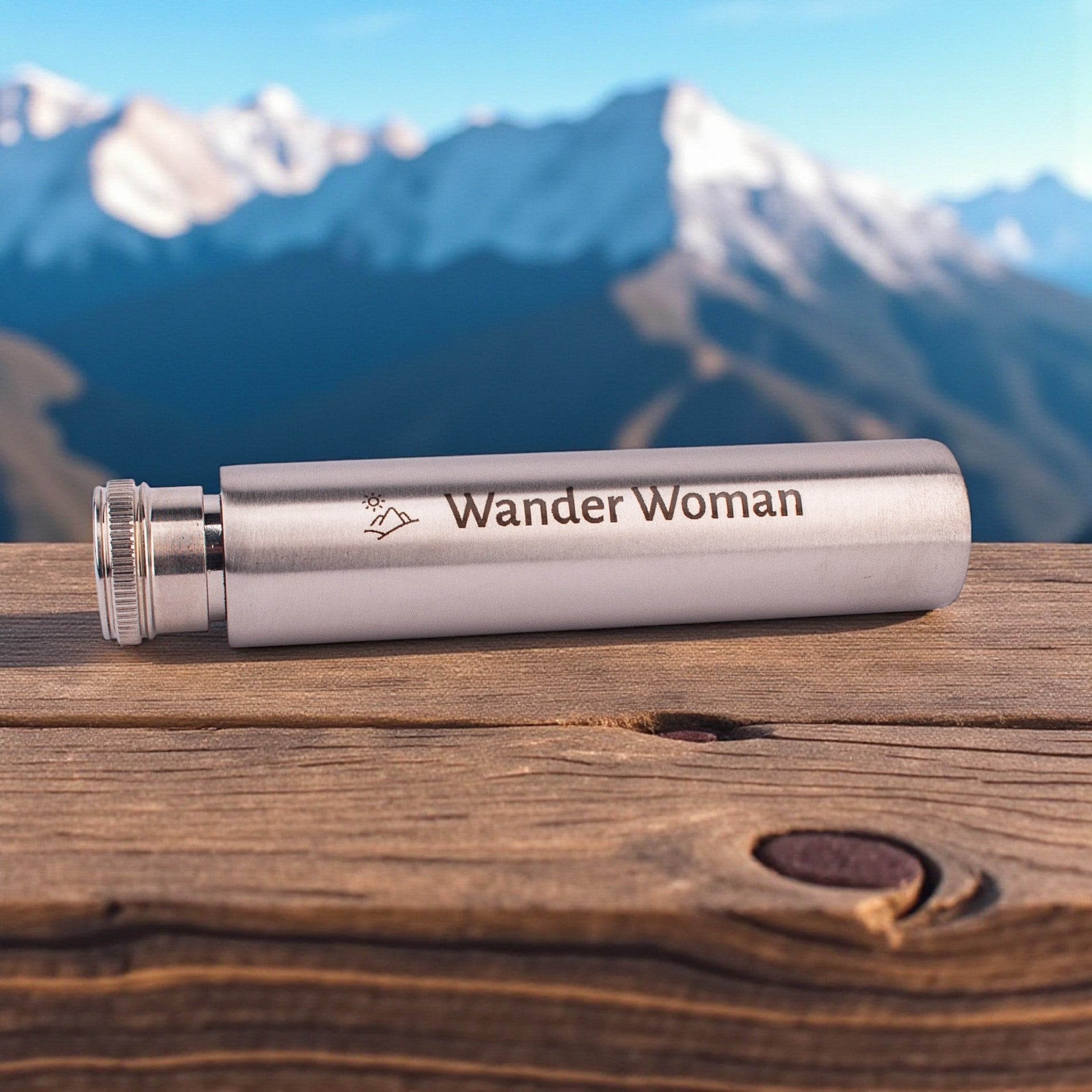 Hosentaschen - Flachmann "Wander Woman" - meinherzschlag.de