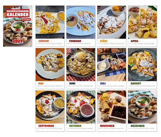 Der Kaiserschmarrn-Kalender 2027
