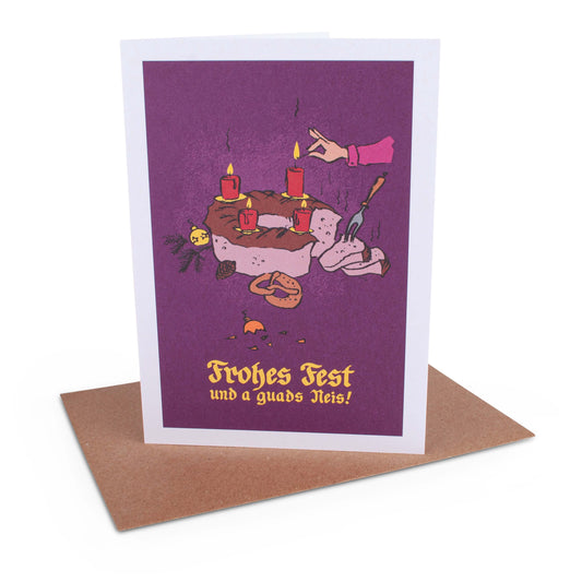 Weihnachtskarte "Adventskranz" - meinherzschlag.de