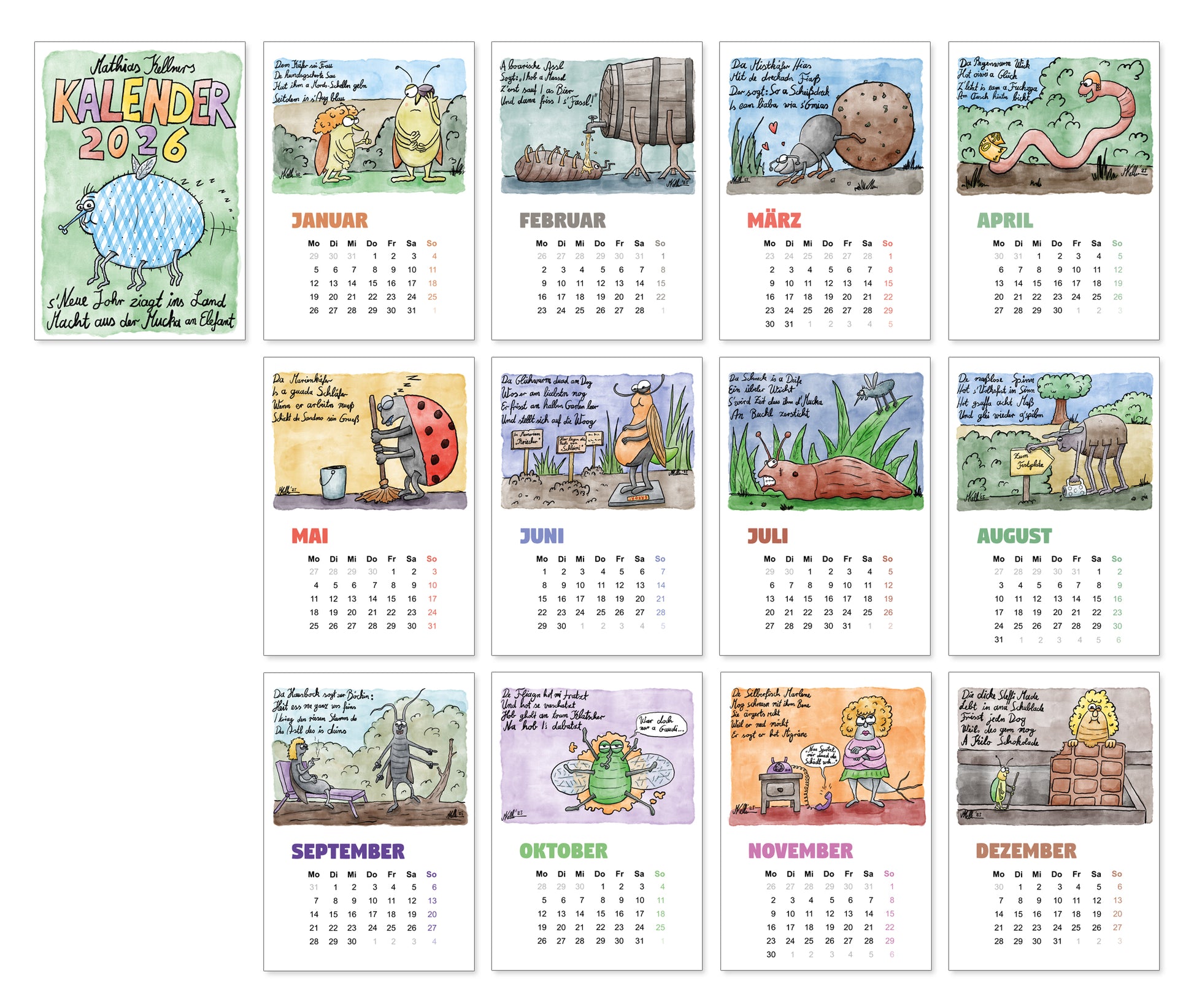 Mathias Kellners Kalender 2026 - meinherzschlag.de
