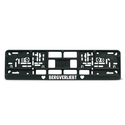 Kennzeichenhalter "Bergverliebt" - meinherzschlag.de