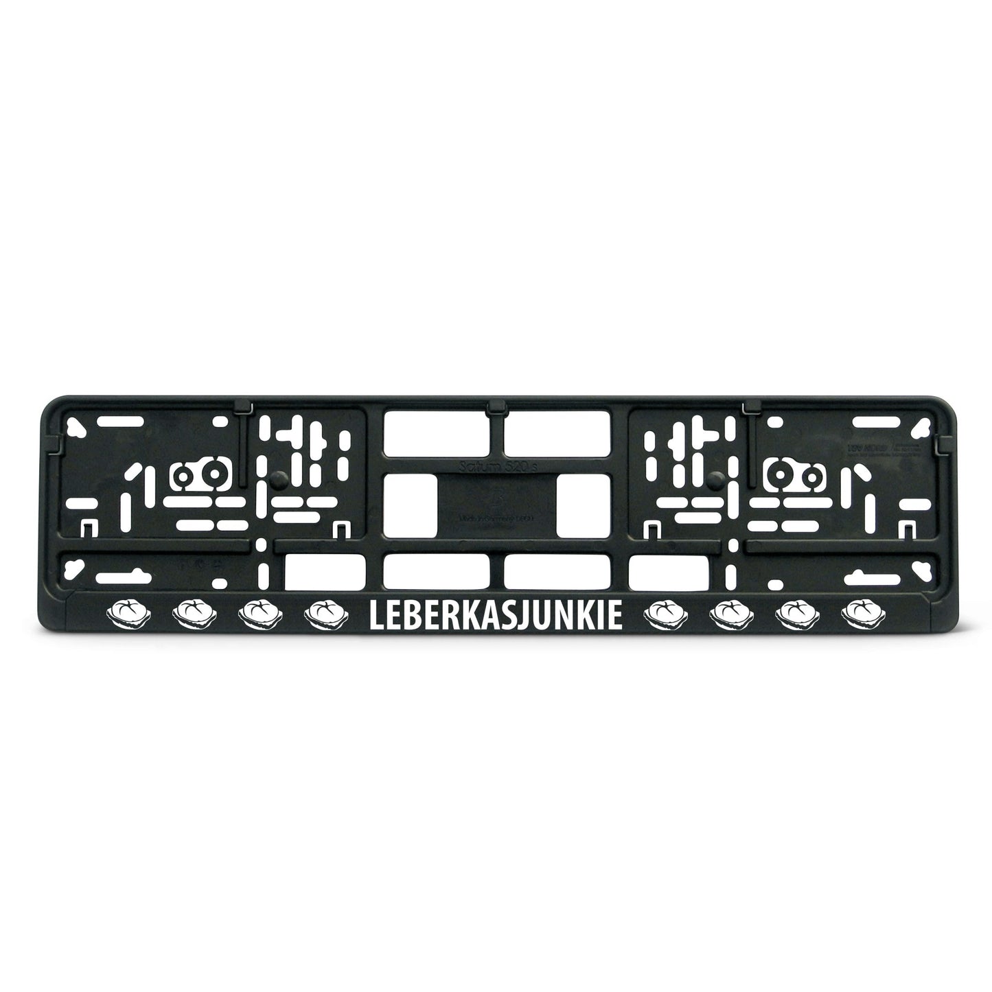 Kennzeichenhalter "Leberkasjunkie" - meinherzschlag.de