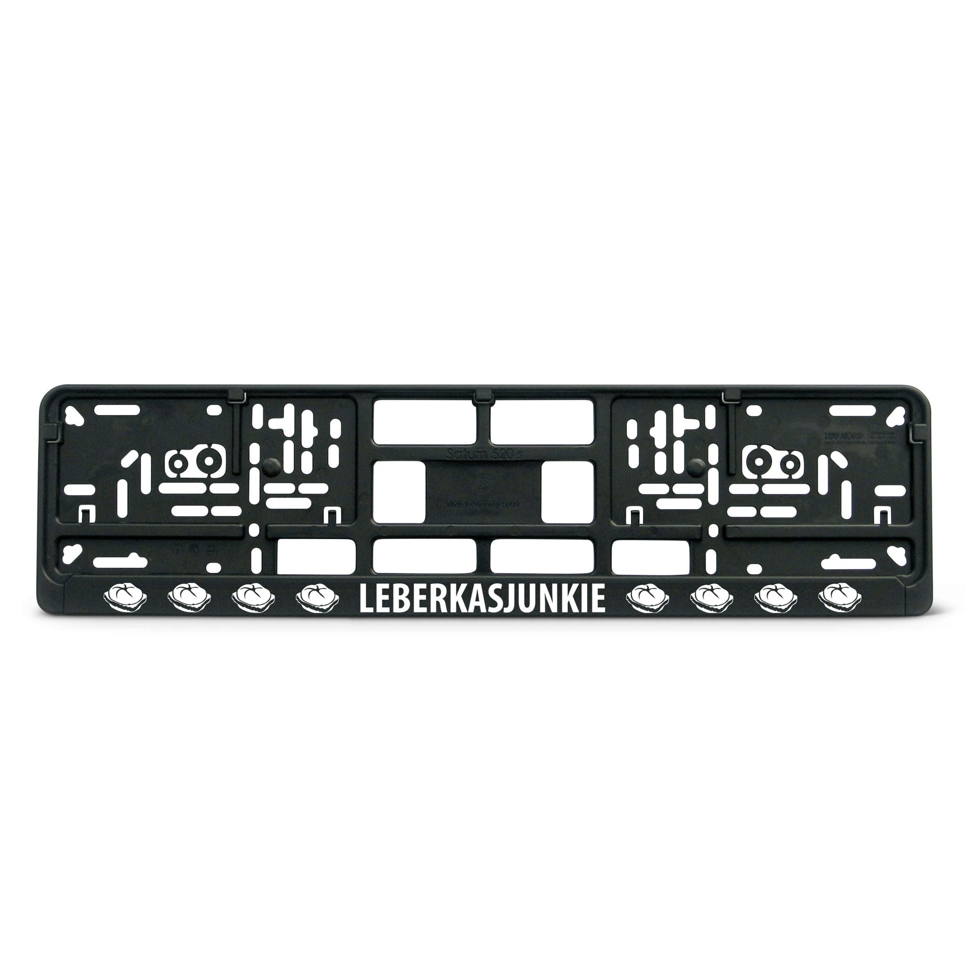Kennzeichenhalter "Leberkasjunkie" - meinherzschlag.de