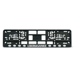 Kennzeichenhalter "Leberkasjunkie"
