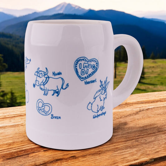 Kinderkrug "Zwergerl" blau - meinherzschlag.de