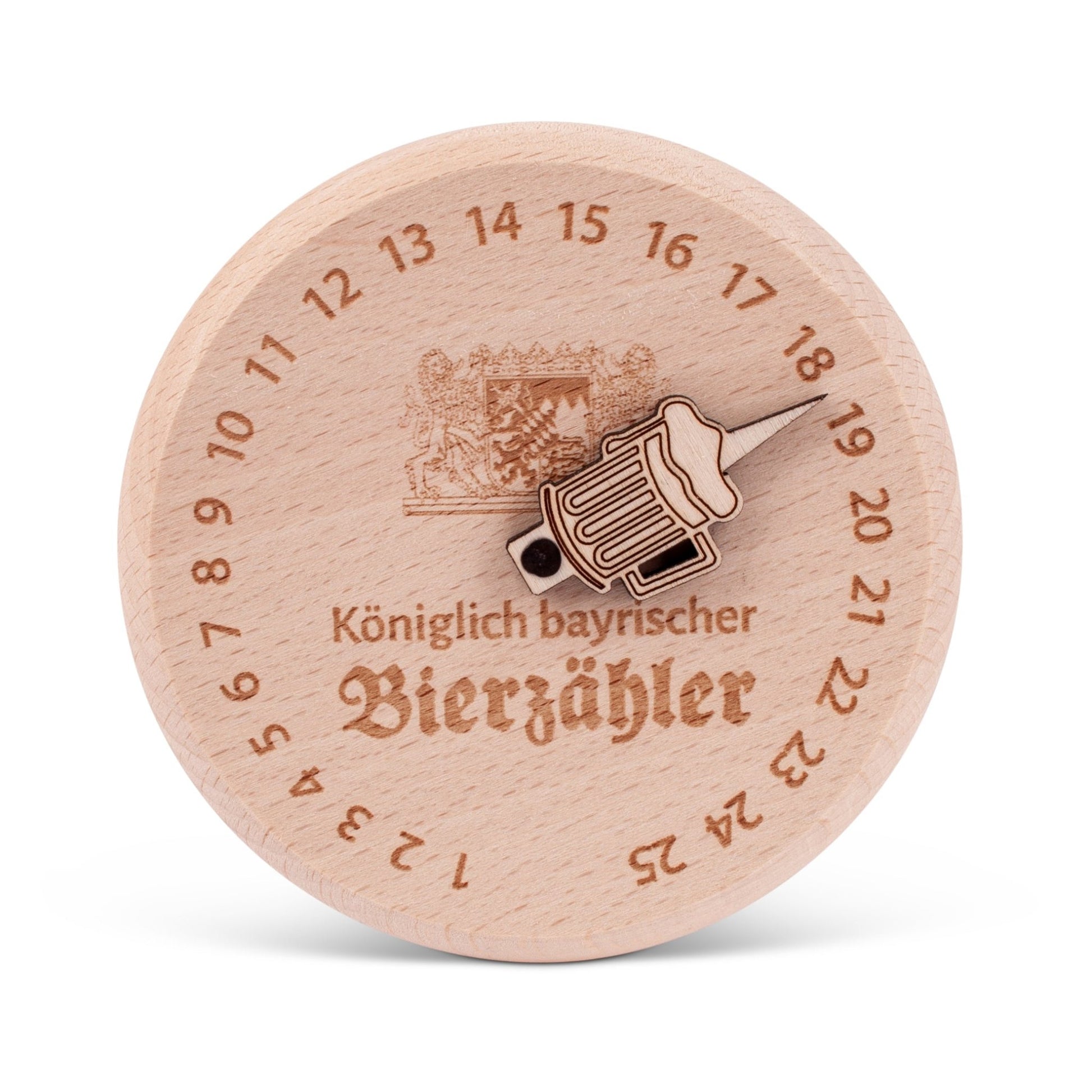 Bierglasdeckel "Königlich bayrischer Bierzähler" (XL - Edition) - meinherzschlag.de