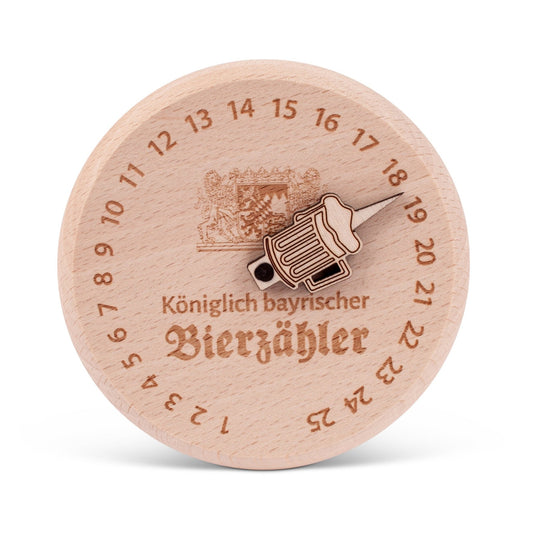 Bierglasdeckel "Königlich bayrischer Bierzähler" (XL - Edition) - meinherzschlag.de