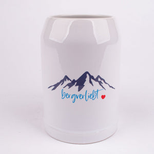 Bierkrug "Bergverliebt" - meinherzschlag.de