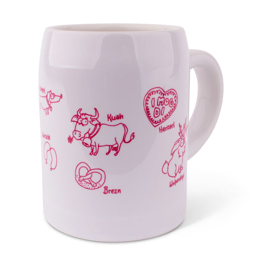 Kinderkrug "Zwergerl" pink - meinherzschlag.de