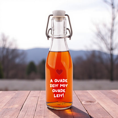 Likör/Schnaps "A guade Zeit mit guade Leit!"