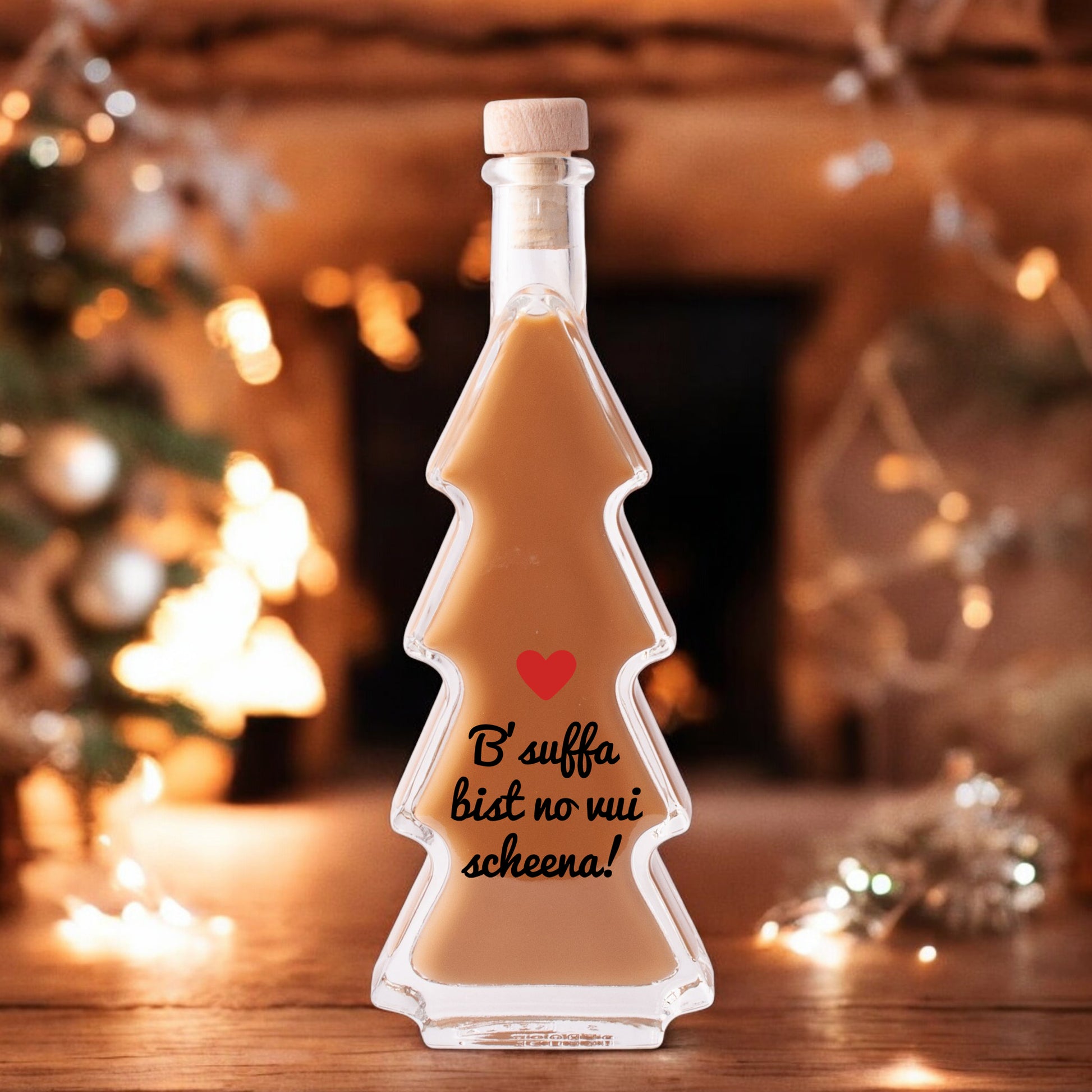 Weihnachtslikör "B'suffa bist no vui scheena!" - meinherzschlag.de